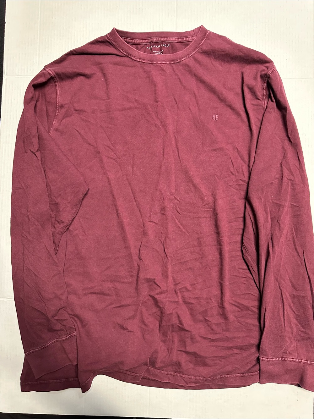 American Eagle Outfitters Men’s Long Sleeve Crewneck - Maroon